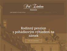 Tablet Screenshot of penzionpodzamkem.com